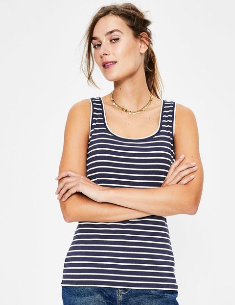 Essential Tank - Navy/Ivory Essential Tank - Navy/Ivory