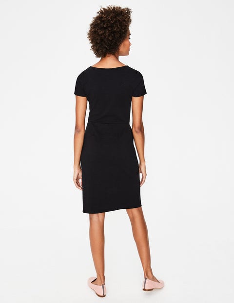 Phoebe Jerseykleid - Schwarz Phoebe Jerseykleid - Schwarz