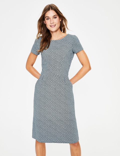 Phoebe Jersey Dress - Grey Spotty Buttercup Phoebe Jersey Dress - Grey Spotty Buttercup