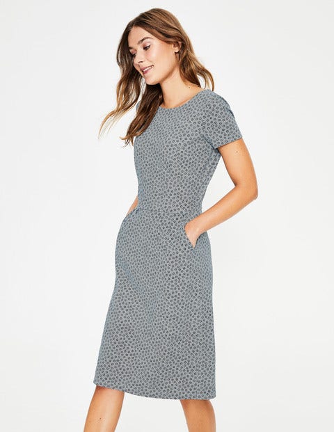 Phoebe Jersey Dress - Grey Spotty Buttercup Phoebe Jersey Dress - Grey Spotty Buttercup