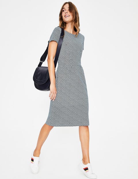 Phoebe Jersey Dress - Grey Spotty Buttercup Phoebe Jersey Dress - Grey Spotty Buttercup
