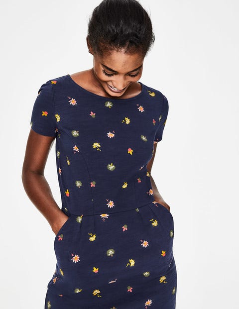 Phoebe Jersey Dress - Navy Floral Medley Phoebe Jersey Dress - Navy Floral Medley