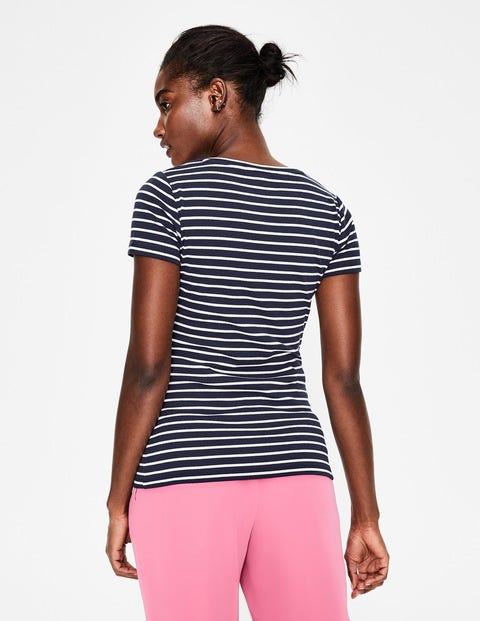 Essential Short Sleeve Tee - Navy/Ivory Essential Short Sleeve Tee - Navy/Ivory