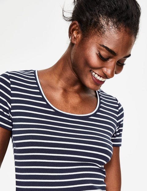 Essential Short Sleeve Tee - Navy/Ivory Essential Short Sleeve Tee - Navy/Ivory