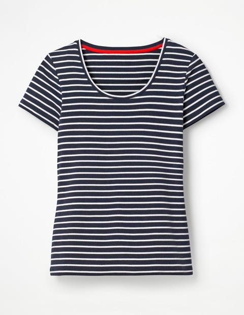 Essential Short Sleeve Tee - Navy/Ivory Essential Short Sleeve Tee - Navy/Ivory
