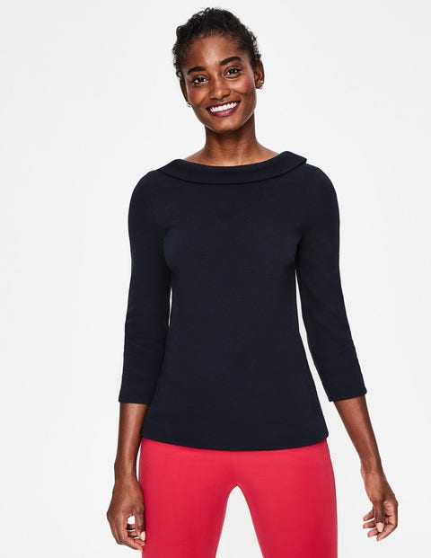 Sarah Ottoman-Shirt - Navy/Bunt, Gestreift Sarah Ottoman-Shirt - Navy/Bunt, Gestreift