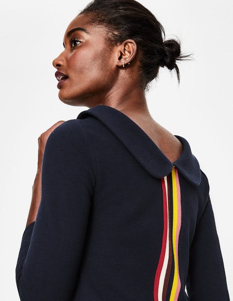Sarah Ottoman-Shirt - Navy/Bunt, Gestreift Sarah Ottoman-Shirt - Navy/Bunt, Gestreift