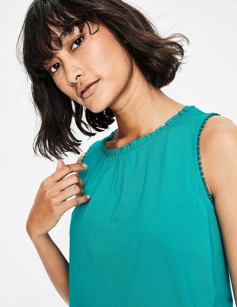 Frill Jersey Tank - Ultramarine Frill Jersey Tank - Ultramarine