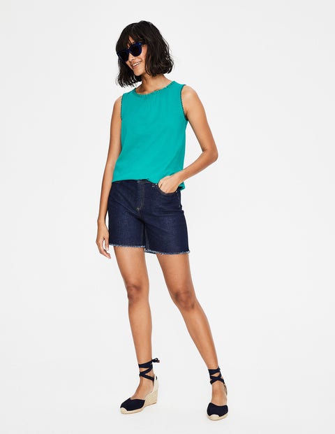 Frill Jersey Tank - Ultramarine Frill Jersey Tank - Ultramarine