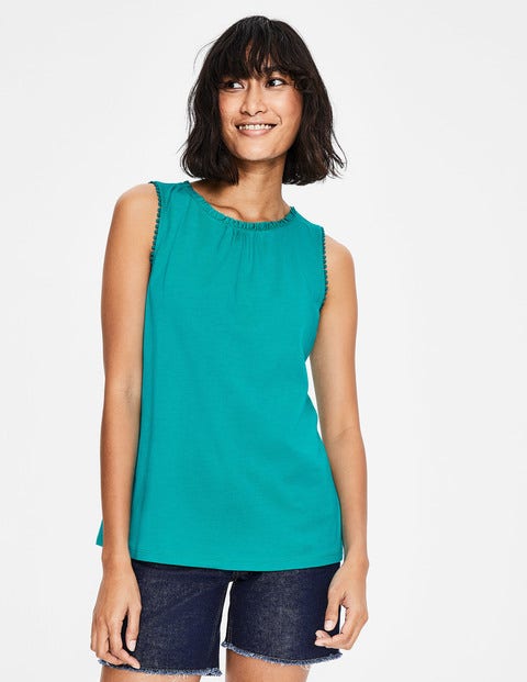 Frill Jersey Tank - Ultramarine Frill Jersey Tank - Ultramarine