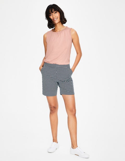 Frill Jersey Vest - Chalky Pink Frill Jersey Vest - Chalky Pink
