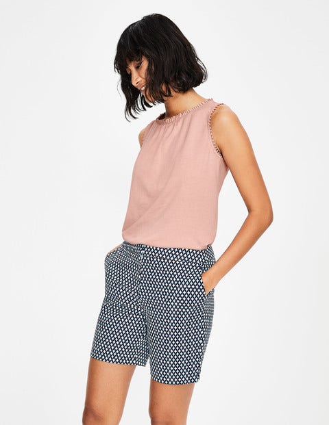 Frill Jersey Vest - Chalky Pink Frill Jersey Vest - Chalky Pink
