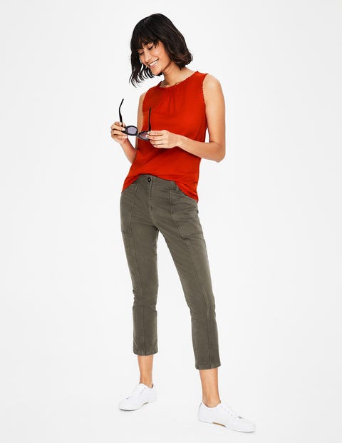 Frill Jersey Vest - Red Pop Frill Jersey Vest - Red Pop