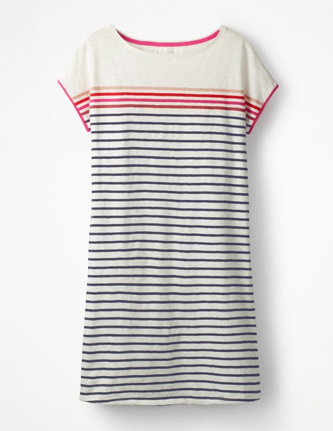 Paulina Jersey Dress - Ivory Multi Stripe Paulina Jersey Dress - Ivory Multi Stripe