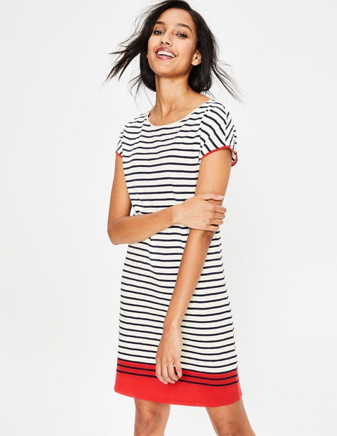 Paulina Jersey Dress - Red Pop Colourblock Paulina Jersey Dress - Red Pop Colourblock