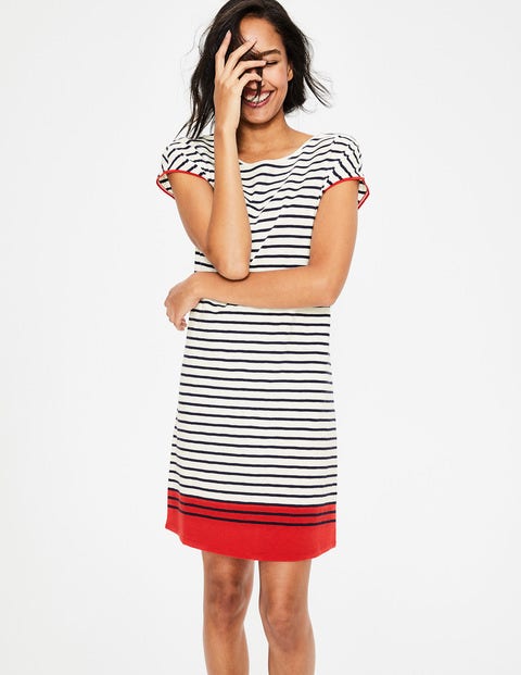 Paulina Jersey Dress - Red Pop Colourblock Paulina Jersey Dress - Red Pop Colourblock