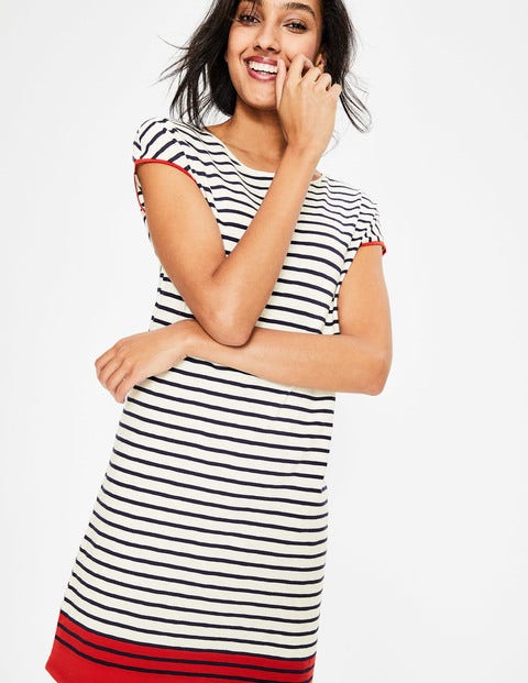 Paulina Jersey Dress - Red Pop Colourblock Paulina Jersey Dress - Red Pop Colourblock