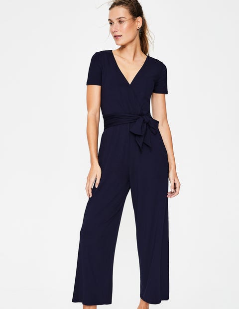 Ellen Jersey Jumpsuit - Navy | Boden US