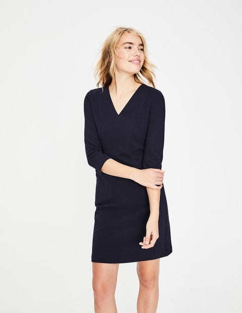 Bronte Ottoman Dress - Navy Bronte Ottoman Dress - Navy