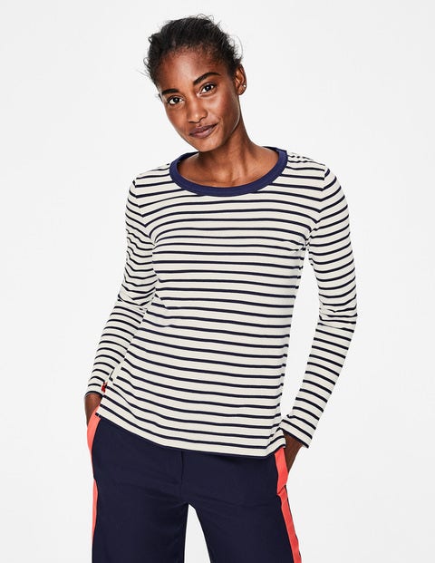 Crew Neck Breton - Ivory/Navy Crew Neck Breton - Ivory/Navy