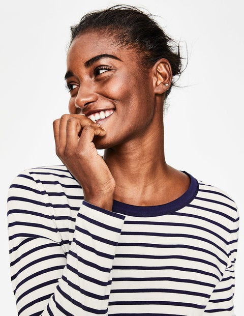 Crew Neck Breton - Ivory/Navy Crew Neck Breton - Ivory/Navy