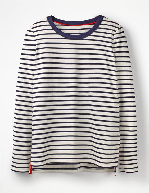 Crew Neck Breton - Ivory/Navy Crew Neck Breton - Ivory/Navy