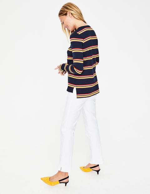 Crew Neck Breton - Navy Multi Crew Neck Breton - Navy Multi