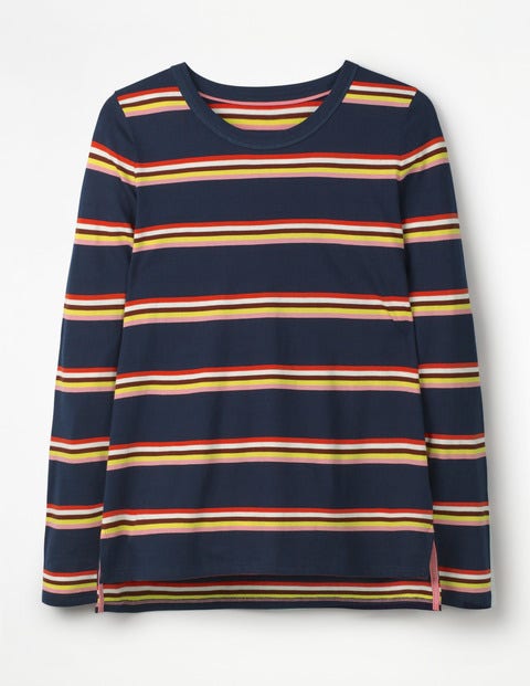 Crew Neck Breton - Navy Multi Crew Neck Breton - Navy Multi