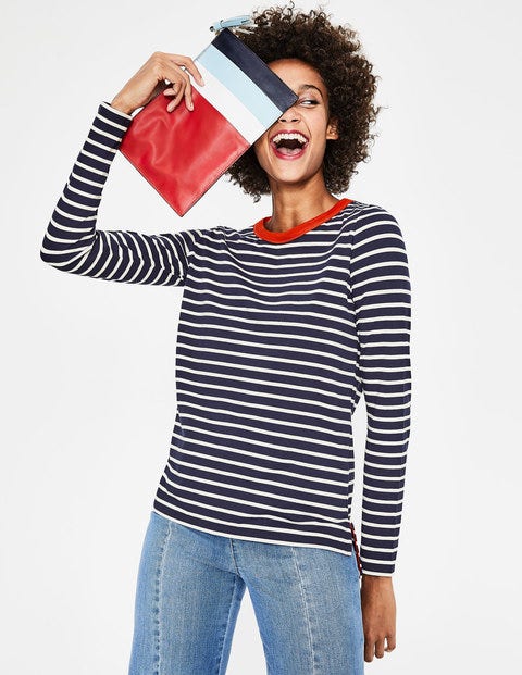Crew Neck Breton - Navy/Ivory Crew Neck Breton - Navy/Ivory
