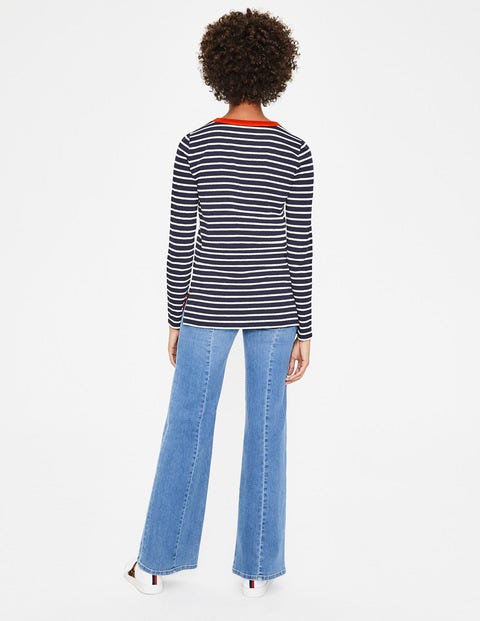 Crew Neck Breton - Navy/Ivory Crew Neck Breton - Navy/Ivory