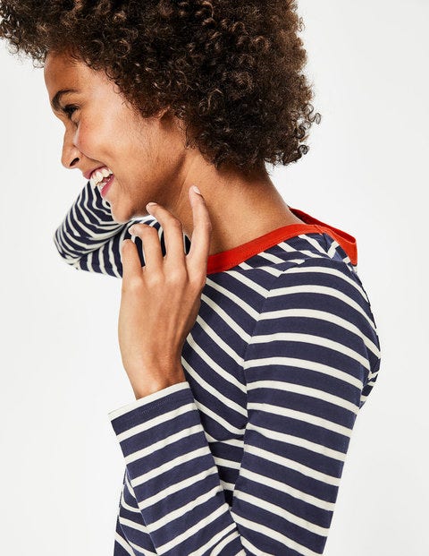 Crew Neck Breton - Navy/Ivory Crew Neck Breton - Navy/Ivory