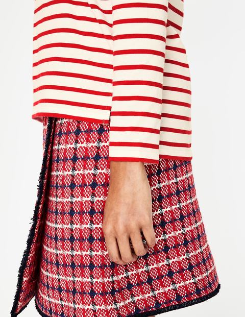 Crew Neck Breton - Ivory/Post Box Red Crew Neck Breton - Ivory/Post Box Red