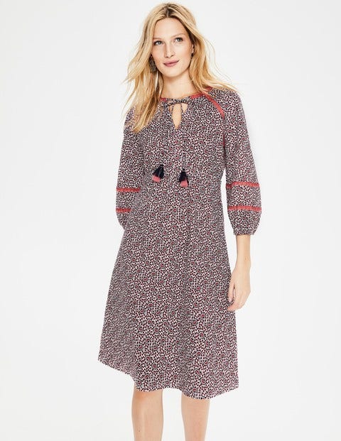 Heidi Jersey Dress - Rouge Island Bloom 