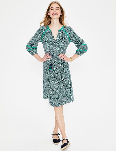 Heidi Jerseykleid - Indischer Ozean, Blumeninsel Heidi Jerseykleid - Indischer Ozean, Blumeninsel