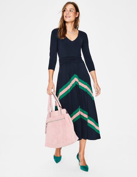 Juliet Jersey Midi Dress - Navy | Boden AU