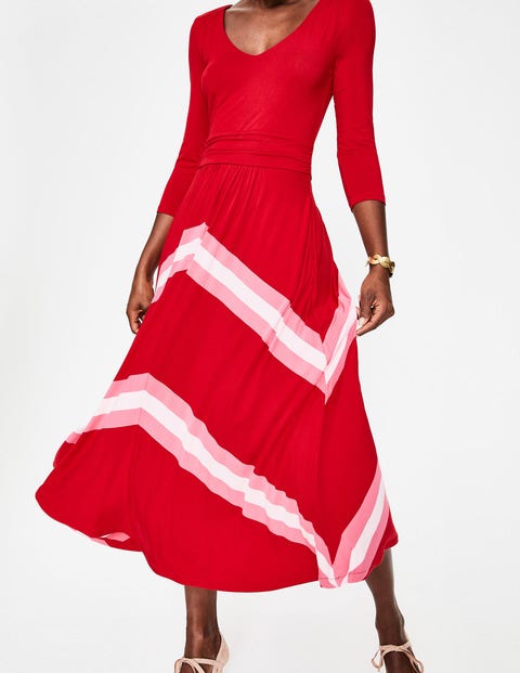 Juliet Jersey Midi Dress - Poinsettia Juliet Jersey Midi Dress - Poinsettia