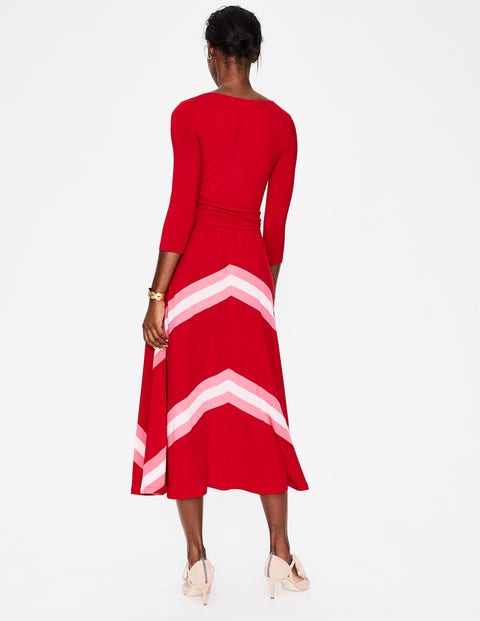 Juliet Jersey Midi Dress - Poinsettia Juliet Jersey Midi Dress - Poinsettia