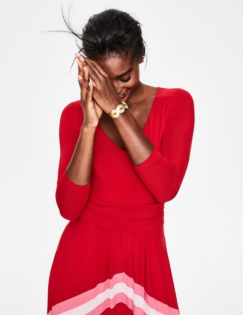 Juliet Jersey Midi Dress - Poinsettia Juliet Jersey Midi Dress - Poinsettia