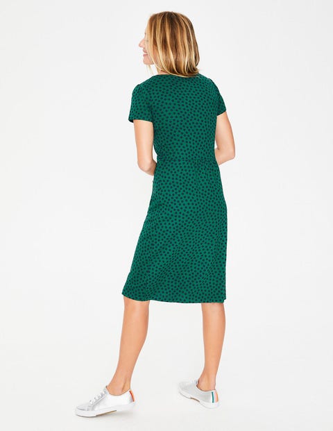 Robe Penelope En Jersey - Pois forêt Robe Penelope En Jersey - Pois forêt