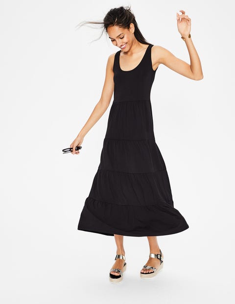 black jersey maxi