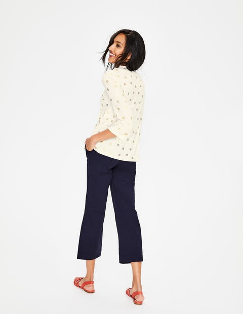 Gemma Jerseyshirt - Naturweiß, Blütenblätter, Foliendruck Gemma Jerseyshirt - Naturweiß, Blütenblätter, Foliendruck