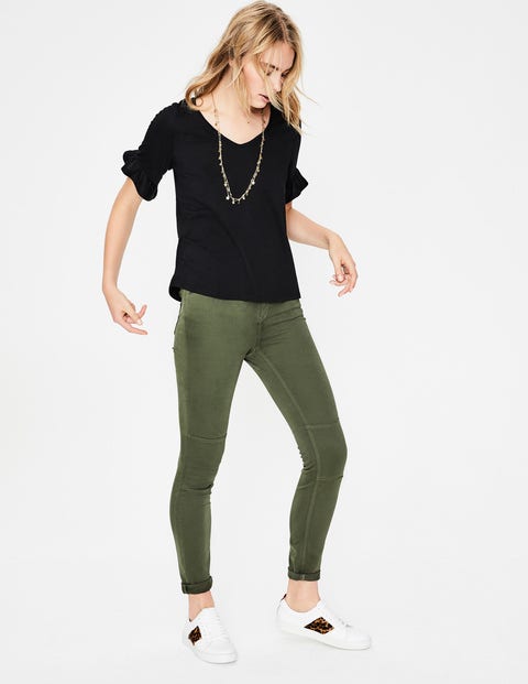 Supersoft Frilled Cuff Tee - Black Supersoft Frilled Cuff Tee - Black