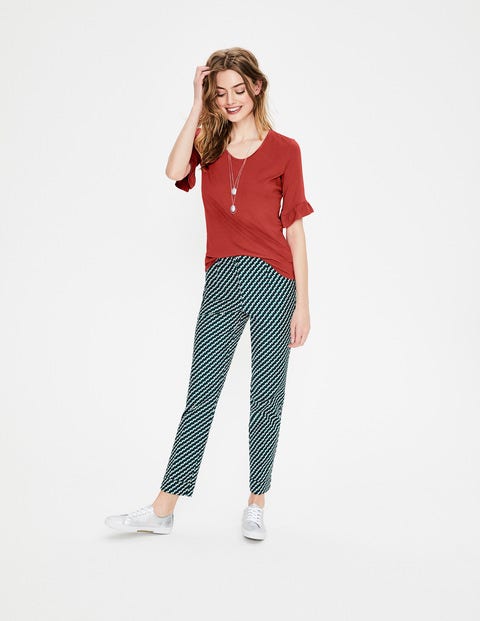 Supersoft Frilled Cuff Tee - Conker Supersoft Frilled Cuff Tee - Conker