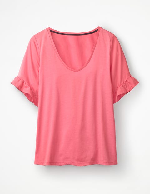 Supersoft Frilled Cuff Tee - Garden Rose Supersoft Frilled Cuff Tee - Garden Rose