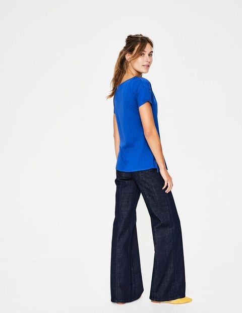 Supersoft Slash Neck Tee - Cobalt Supersoft Slash Neck Tee - Cobalt