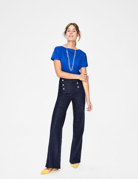 Supersoft Slash Neck Tee - Cobalt Supersoft Slash Neck Tee - Cobalt