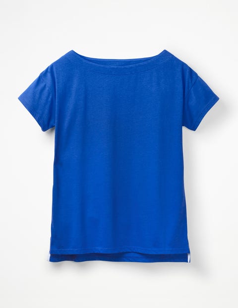 Supersoft Slash Neck Tee - Cobalt Supersoft Slash Neck Tee - Cobalt