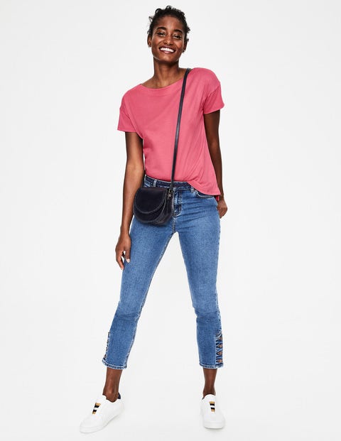Supersoft Slash Neck Tee - Garden Rose Supersoft Slash Neck Tee - Garden Rose