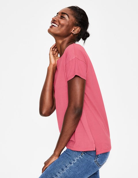 Supersoft Slash Neck Tee - Garden Rose Supersoft Slash Neck Tee - Garden Rose