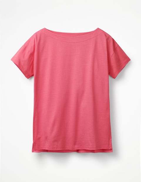 Supersoft Slash Neck Tee - Garden Rose Supersoft Slash Neck Tee - Garden Rose